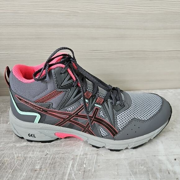 Asics Gel-Venture 8 Mid Top Womens Running Hiking Shoes 1012A869 Grey Size 7 NEW - Picture 3 of 15